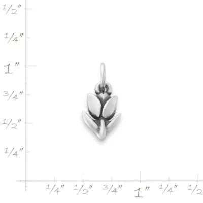 Mini Tulip Charm in Sterling Silver - Image 4