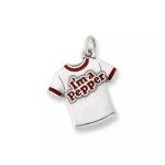 Enamel I'm a Pepper Charm in Sterling Silver