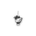 Mini Duck Charm in Sterling Silver