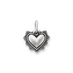 Brilliant Heart Charm in 14K Yellow Gold