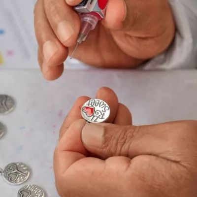 Enamel U R Sweet Lollipop Charm in Sterling Silver - Image 5