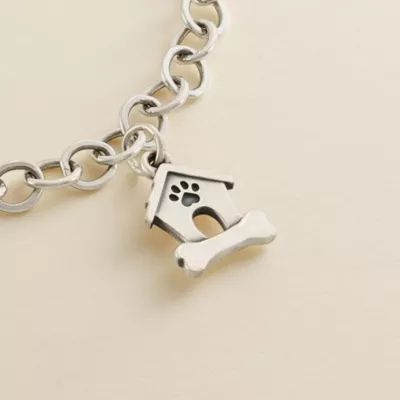 Engravable Doghouse Charm in Sterling Silver - Image 2