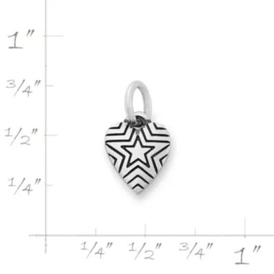 Radiant Star Mini Heart Charm in 14K Yellow Gold - Image 5