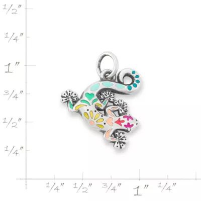 Enamel Festive Gecko Charm in Sterling Silver - Image 5