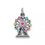 Enamel Ferris Wheel Charm in Sterling Silver