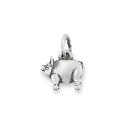 Petite Pig Charm in Sterling Silver