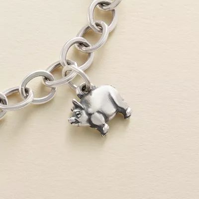 Petite Pig Charm in Sterling Silver - Image 3
