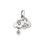 Cloud and Star Charm in Sterling Silver