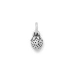 Mini Strawberry Charm in Sterling Silver
