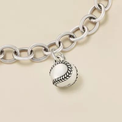 Let’s Play Ball Charm in Sterling Silver - Image 3