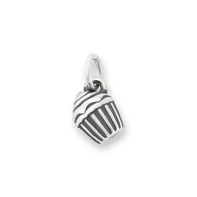 Mini Cupcake Charm in Sterling Silver