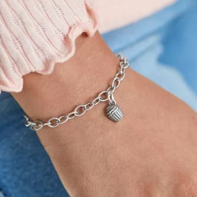 Mini Cupcake Charm in Sterling Silver - Image 3