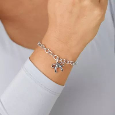 Bow Charm in Sterling Silver - Image 6