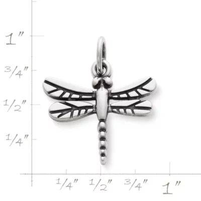 Dragonfly Charm in Sterling Silver - Image 2