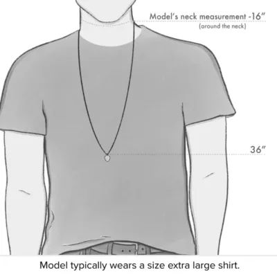 Leather Cross Shield Necklace in Sterling Silver - Image 4