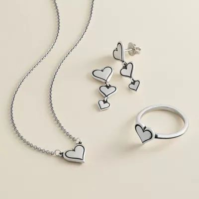 Delicate Heart Necklace in Sterling Silver or 14K Yellow Gold - Image 5