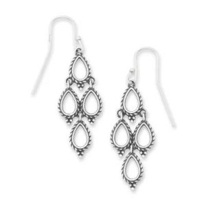 Delicate Cascade Dangle Earrings in Sterling Silver