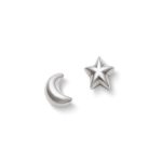 Starry Night Stud Earrings in Sterling Silver or 14K Yellow Gold