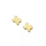 Tiny Texas Stud Earrings in 14K Yellow Gold
