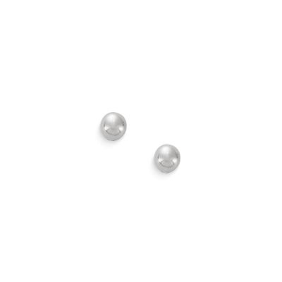 Tiny Stud Earrings in Sterling Silver or 14K Yellow Gold