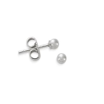 Tiny Stud Earrings in Sterling Silver or 14K Yellow Gold - Image 3