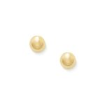 Small Stud Earrings, 5mm in 14K Yellow Gold