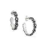 Margarita Hoop Earrings in Sterling Silver or 14K Yellow Gold