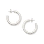 Fiesta Hoop Earrings in Sterling Silver or 14K Yellow Gold