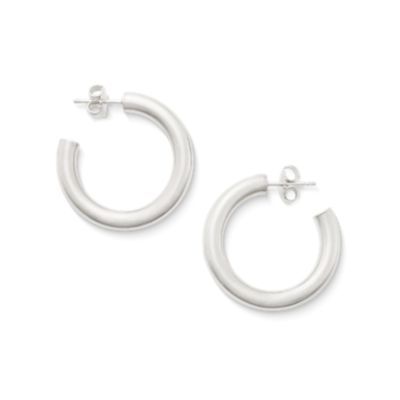 Fiesta Hoop Earrings in Sterling Silver or 14K Yellow Gold