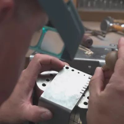 Delicate Pave Diamond Texas Stud Earrings in 14K Yellow Gold - Image 6