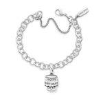 Happy Birthday Charm Bracelet in Sterling Silver