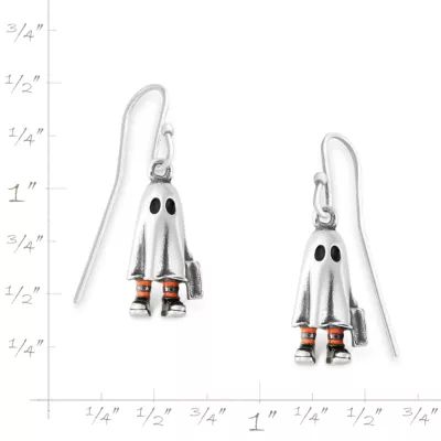 Enamel Trick or Treater Earrings in Sterling Silver - Image 3