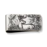 Deer Money Clip in Sterling Silver