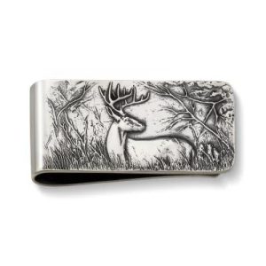 Deer Money Clip in Sterling Silver