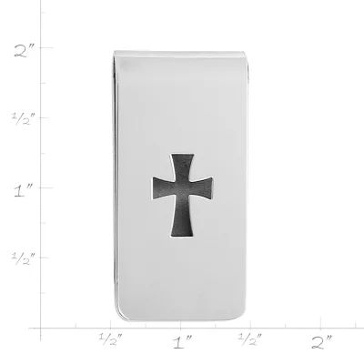 Cross Money Clip in Sterling Silver - Image 2
