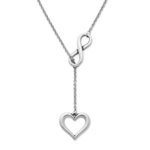 Infinite Love Necklace in Sterling Silver or 14K Yellow Gold