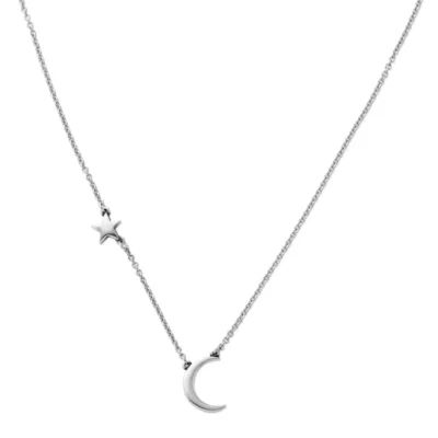 Shoot for the Moon Necklace in Sterling Silver or 14K Yellow Gold