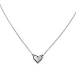 Delicate Heart Necklace in Sterling Silver or 14K Yellow Gold