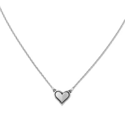 Delicate Heart Necklace in Sterling Silver or 14K Yellow Gold
