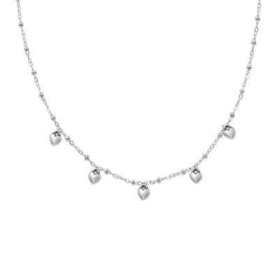 Heart Necklace Layer and Heart Hoops - Image 2