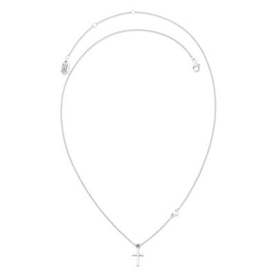 Faith and Love Necklace in Sterling Silver or 14K Yellow Gold - Image 2