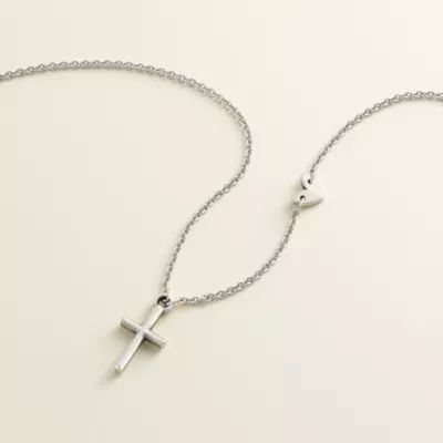Faith and Love Necklace in Sterling Silver or 14K Yellow Gold - Image 3