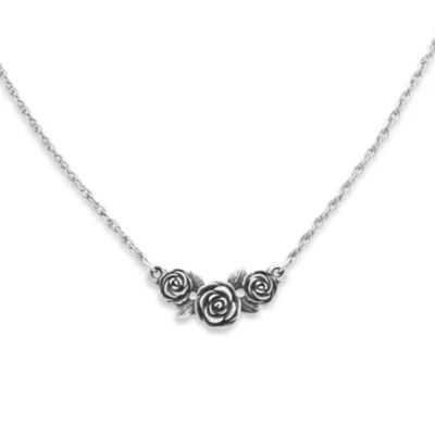 Rose Necklace in Sterling Silver