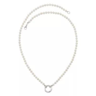 Cultured Pearl Changeable Charm Necklace in 14K Yellow Gold - Image 3