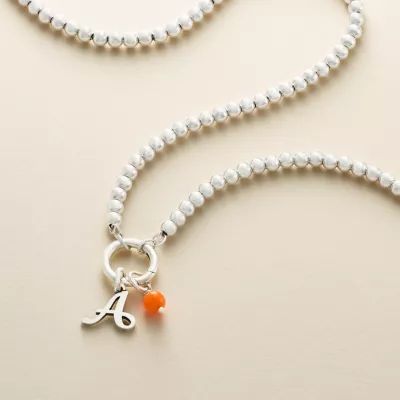 Beaded Chain Changeable Charm Necklace in Sterling Silver - Image 4
