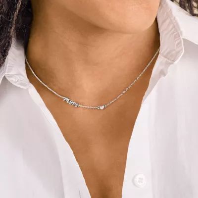 Mom Necklace in Sterling Silver - Image 4