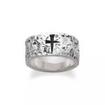 Mark of the Cross Ring in Sterling Silver