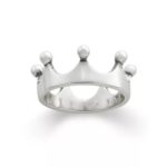 Princess Crown Ring in Sterling Silver