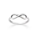 Petite Infinity Ring in Sterling Silver or 14K Yellow Gold