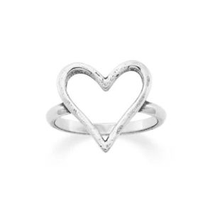 Fearless Heart Ring in Sterling Silver